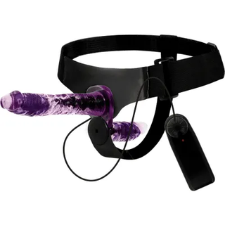 Dubbel Straponvibrator Med Vibrationer