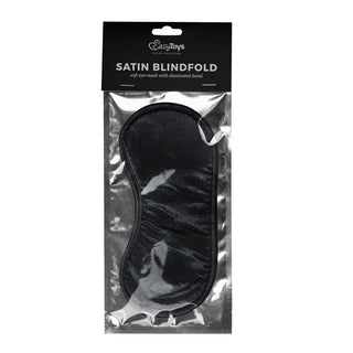 Svart Satin Ögonmask För Intim