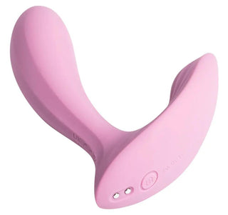 Svakom Erica är en ergonomiskt utformad rosa personlig massageapparat i silikon med två stift och intuitiva kontrollknappar.