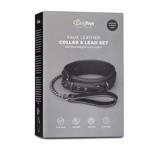 EasyToys Bondage Halsband Med Koppel