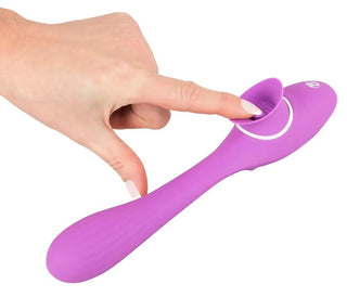 Dubbelmotor Vibrator Med Böjbar Tunga