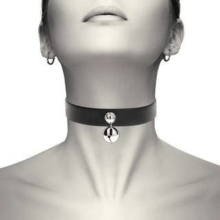 Läderhalsband Med Bjällra