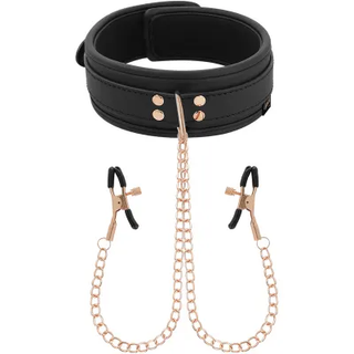 Coquette Halsband Med Bröstklämmor