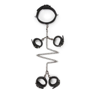 Halsband Med Fot- Och Handbojor