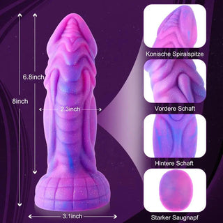 Hismith Böjd Dildo Med Sugkopp
