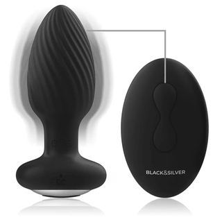 Black&Silver Wells Fjärrstyrd Buttplug