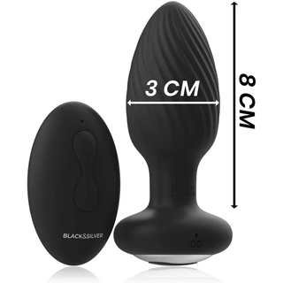 Black&Silver Wells Fjärrstyrd Buttplug