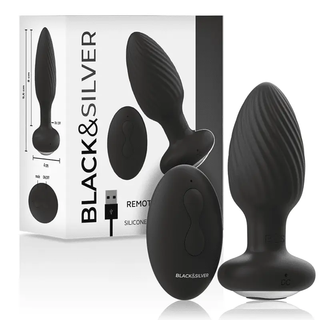 Black&Silver Wells Fjärrstyrd Buttplug