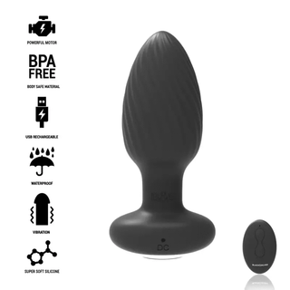 Black&Silver Wells Fjärrstyrd Buttplug