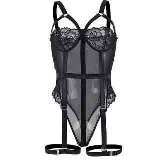 Sublime Svart Spets Teddy