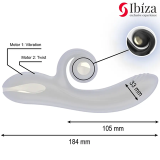 Ibiza Twister Vibrator Rotation