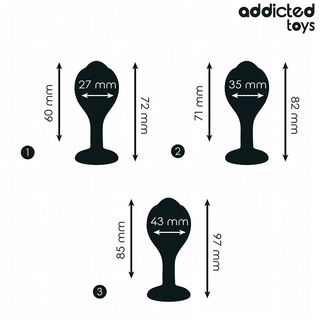 Addicted Toys Analpluggar Tre Delar