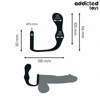 Analplugg Med Penisring 3 Cm
