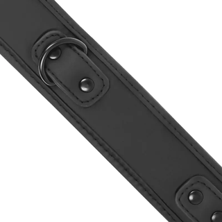 Fetish Neopren Halsband Och Koppel