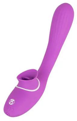 Dubbelmotor Vibrator Med Böjbar Tunga