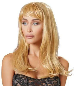 Lång Blond Peruk För Rollspel
