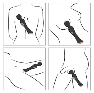Magic Wand Vibrator Med Värme