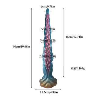 Silikondildo Med Tendrilstruktur
