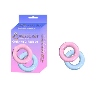 Cockring Duo Rosa Och Blå