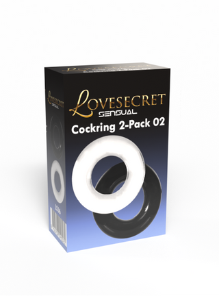 Cockring Duo Svart Transparent