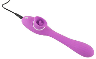 Dubbelmotor Vibrator Med Böjbar Tunga