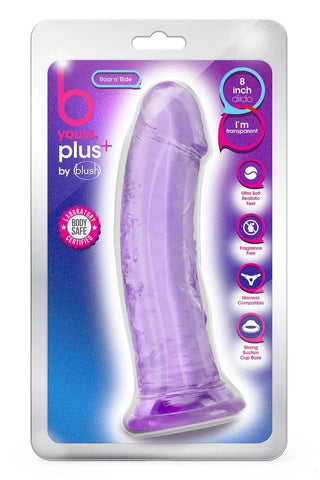 Roar N Ride Dildo Transparent Tpe