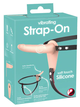 Vibrerande Strapon Med Bulletvibrator