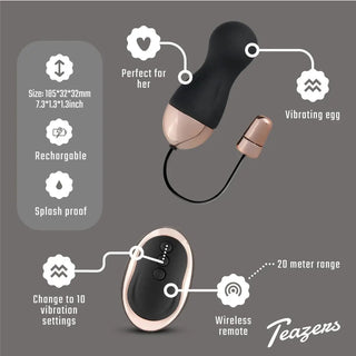 Teazers Vibrerande Ägg Med Fjärr