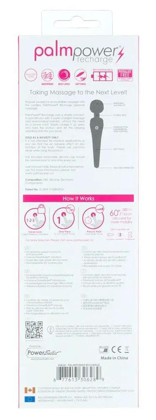 Palm Power Wandvibrator Laddningsbar