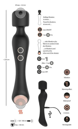 Magic Wand Vibrator Med Värme
