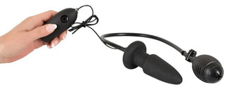 Vibrerande Uppblåsbar Silikon Buttplug